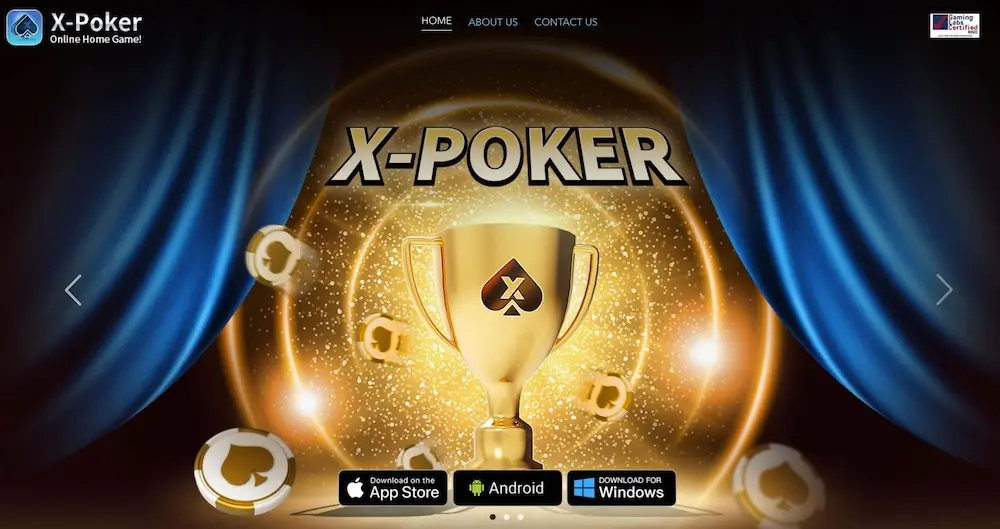 XPoker webpage